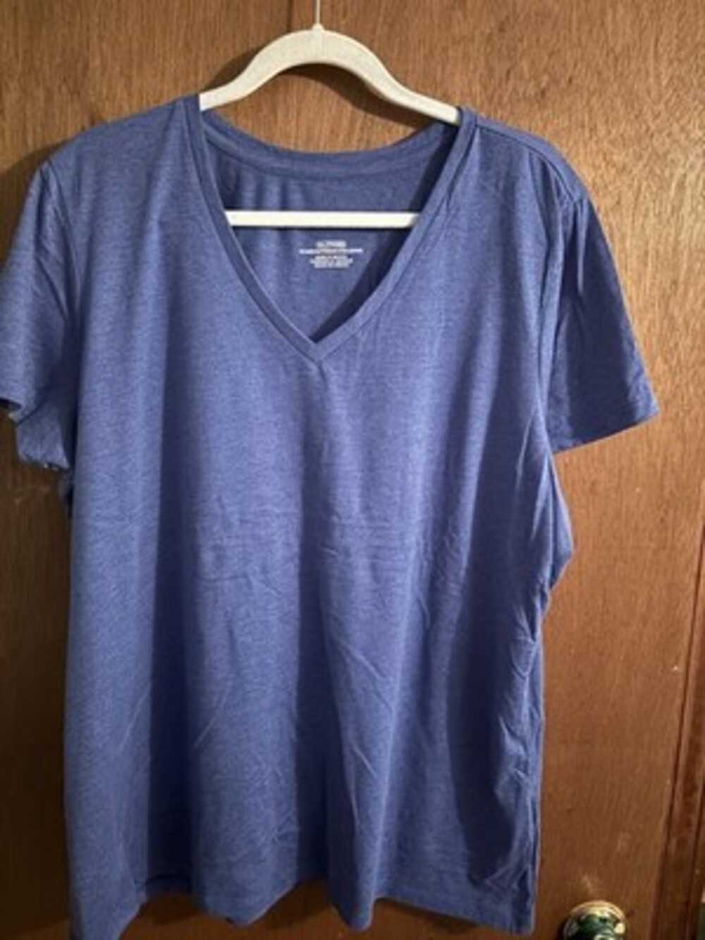 Fanatics Blue Heather 3xl VNeck T-Shirt Super Soft Poly Cotton Rayon Blend NEW